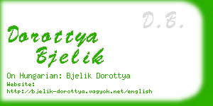 dorottya bjelik business card